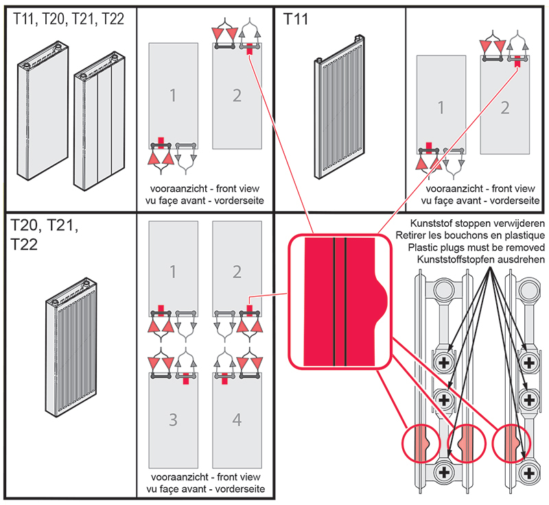 radiator installatie